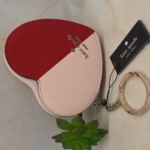 Kate Spade KA515 Loveshack Colorblock Keychain Heart Coin Purse